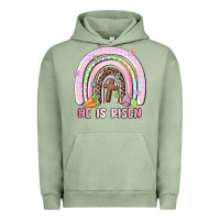 Pigment Oil Green he is risen easter rainbow Urban Hoodie - MaliasSmallBusiness
