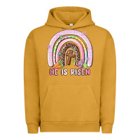 Pigment Peanut Butter he is risen easter rainbow Urban Hoodie - MaliasSmallBusiness