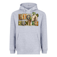 Heather Grey Egg Hunter Easter Day Heavyweight Hoodie - Neo Western