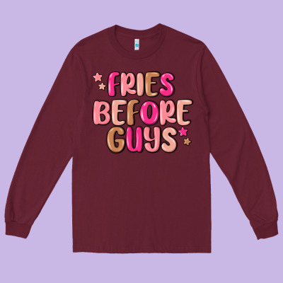 Long Sleeve Tee fries before guys