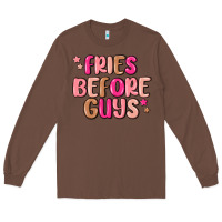 Chestnut fries before guys Long Sleeve Tee - MaliasSmallBusiness