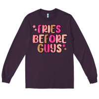 Plum fries before guys Long Sleeve Tee - MaliasSmallBusiness