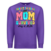 Purple forget the grad mom survived class of 2024 Premium Sweatshirt - JahusDesignShop