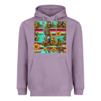 Lavender sunflowers donkey seamless pattern Heavyweight Hoodie - HRA Design Shop