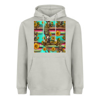 Sunflowers Donkey Seamless Pattern Heavyweight Hoodie | Teevron