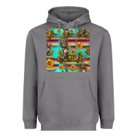 Storm sunflowers donkey seamless pattern Heavyweight Hoodie - HRA Design Shop