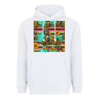 White sunflowers donkey seamless pattern Heavyweight Hoodie - HRA Design Shop