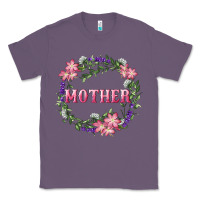 Lavender Mother With Floral Wreath Classic Tee - RanaPortraitStore