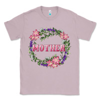 Lilac Mother With Floral Wreath Classic Tee - RanaPortraitStore