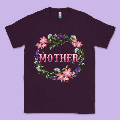 Mother With Floral Wreath Classic Tee Designed By Ranaportraitstore