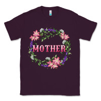 Plum Mother With Floral Wreath Classic Tee - RanaPortraitStore