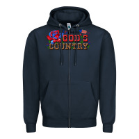 Navy this is god s country Zipper Hoodie - texasbilliewilder