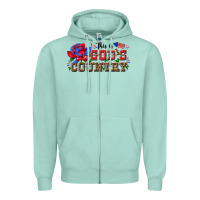Seafoam this is god s country Zipper Hoodie - texasbilliewilder