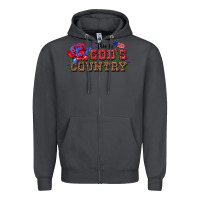 Smoke this is god s country Zipper Hoodie - texasbilliewilder
