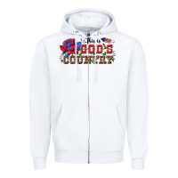 White this is god s country Zipper Hoodie - texasbilliewilder