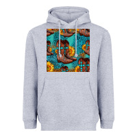 Heather Grey western boots seamless pattern Heavyweight Hoodie - HRA Design Shop