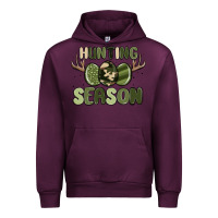 Mauve Wine hunting season Urban Hoodie - MaliasSmallBusiness