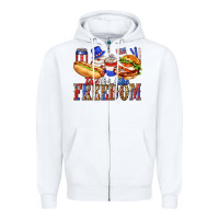 White tastes like freedom with leopard Zipper Hoodie - texasbilliewilder