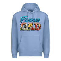 Colony Blue Western Farmer Dad Premium Hoodie - LillyAllenDesigns