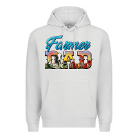 Dove Grey Western Farmer Dad Premium Hoodie - LillyAllenDesigns