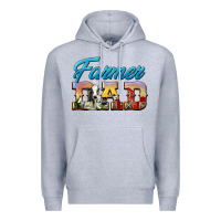 Heather Grey Western Farmer Dad Premium Hoodie - LillyAllenDesigns