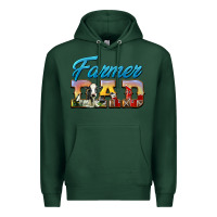 Sports Green Western Farmer Dad Premium Hoodie - LillyAllenDesigns