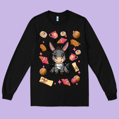 Long Sleeve Tee mi donkey mexican concha