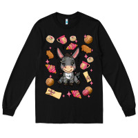 Black mi donkey mexican concha Long Sleeve Tee - MaliasSmallBusiness