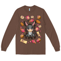 Chestnut mi donkey mexican concha Long Sleeve Tee - MaliasSmallBusiness