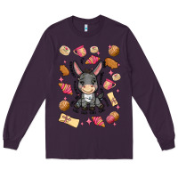 Plum mi donkey mexican concha Long Sleeve Tee - MaliasSmallBusiness