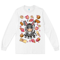 White mi donkey mexican concha Long Sleeve Tee - MaliasSmallBusiness