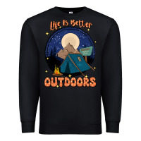 Black life is better outdoors Premium Sweatshirt - JahusDesignShop