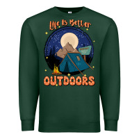 Sports Green life is better outdoors Premium Sweatshirt - JahusDesignShop