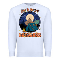 White life is better outdoors Premium Sweatshirt - JahusDesignShop