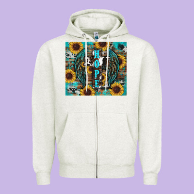 Zipper Hoodie western hope sunflower's