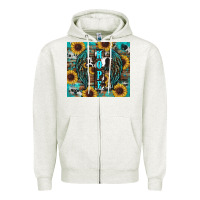 Oatmeal Heather western hope sunflower's Zipper Hoodie - RanaPortraitStore