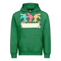 Emerald easter bunny trio Urban Hoodie - MaliasSmallBusiness