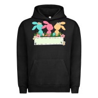Pigment Black easter bunny trio Urban Hoodie - MaliasSmallBusiness