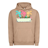 Pigment Burro easter bunny trio Urban Hoodie - MaliasSmallBusiness