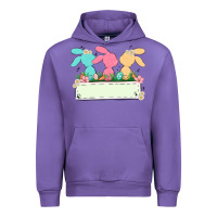Tulip easter bunny trio Urban Hoodie - MaliasSmallBusiness