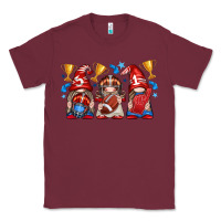 Burgundy football gnome with element Classic Tee - texasbilliewilder