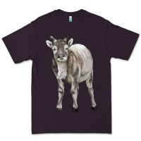 Plum reindeer fawn deer Premium Tee - LillyAllenDesigns