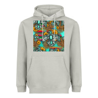 Moon Dust western turquoise thunderbird seamless pattern Heavyweight Hoodie - HRA Design Shop