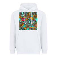 White western turquoise thunderbird seamless pattern Heavyweight Hoodie - HRA Design Shop