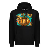 Black pumpkin western Premium Hoodie - BarkalooDesign