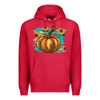 Cardinal pumpkin western Premium Hoodie - BarkalooDesign