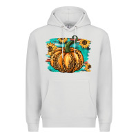 Dove Grey pumpkin western Premium Hoodie - BarkalooDesign