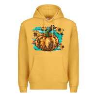 Mustard pumpkin western Premium Hoodie - BarkalooDesign