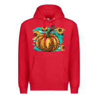 Red pumpkin western Premium Hoodie - BarkalooDesign