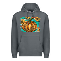 Rock pumpkin western Premium Hoodie - BarkalooDesign